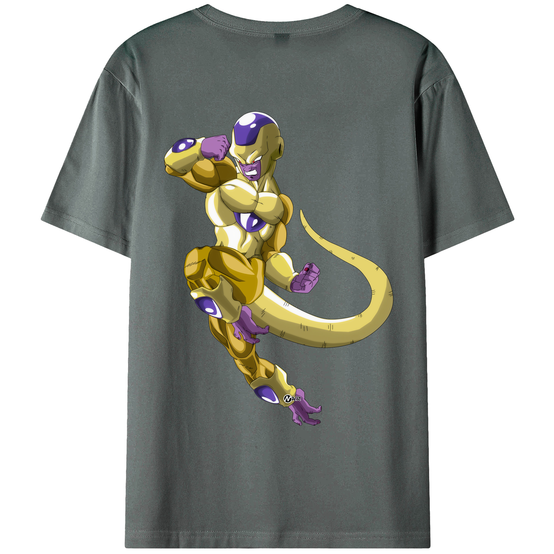 （画像用） ドラゴンボール フリーザ DRAGON BALL Frieza 綿100％ メンズ半袖Tシャツ（バックプリント） 通気性